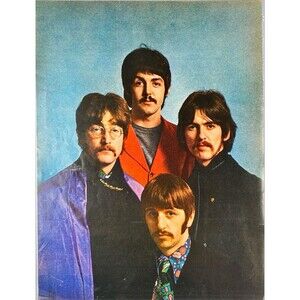 Beatles Rock Band Photo Portrait Paul George John Ringo Vtg 'Life' Print 1967